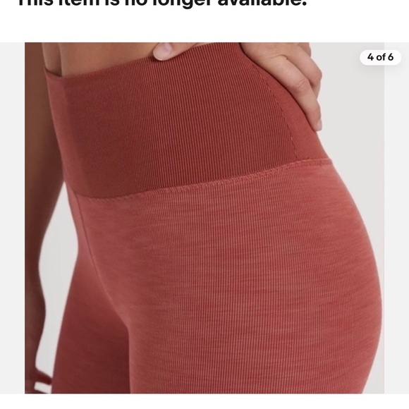 NWOT Vuori Lux Rib Studio Legging IN Cinnamon Heather XL - Picture 3 of 6